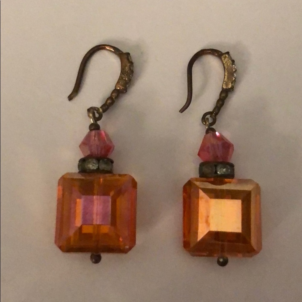 Orange earrings